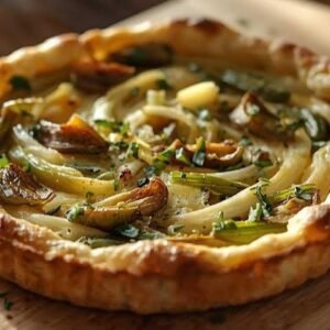 Tarte Poireaux et Comté